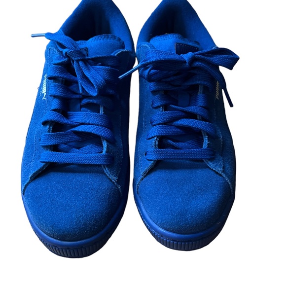 Puma blue suede classic sneakers - Picture 2 of 5